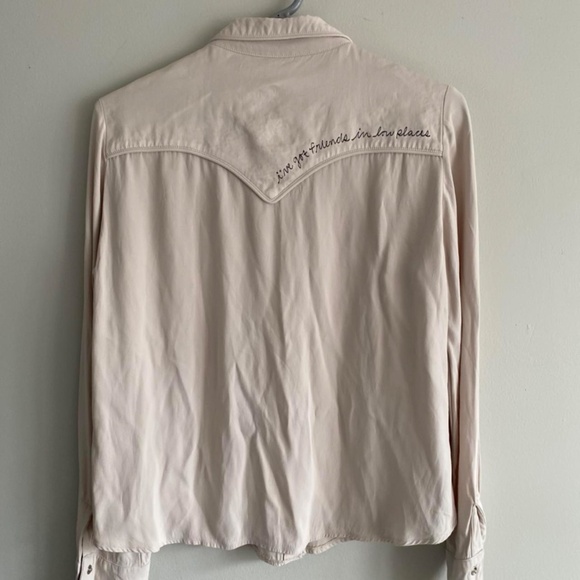 Reformation Western Snap Top I’ve got friends in low places Size S - Picture 3 of 4